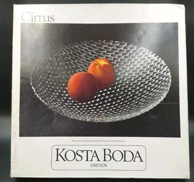 Buy Kosta Boda Sweden Lead Crystal Cirrus Fruit Dish (K17) • 29.99£