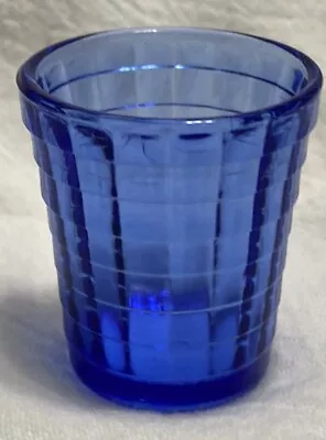 Buy (1) Rare Akro Agate Cobalt Blue Depression Glass~1930s ~Mini Drink Glass 2” H • 9.32£