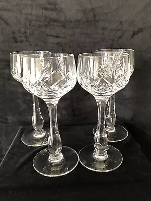 Buy Stuart Crystal Hock Glasses Set Of 4 - Glengarry Pattern • 25£