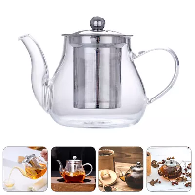 Buy Clear Teapot Chinese Water Kettle Household Glass Style Office • 14.65£
