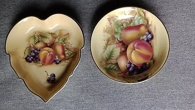Buy Aynsley Fine Bone China Orchard Gold 2 X Small Dishes/Trays   • 12£