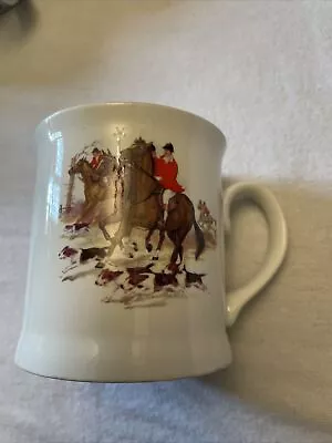 Buy W.m.Stafford The Hunt Cup With Gold Rim . Fine Bone China .  • 12£