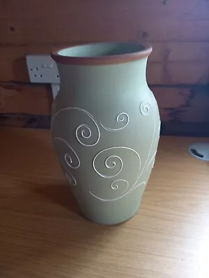 Buy Vintage Denby Ferndale Sage Green Very Large Stoneware Vase - 12  Tall • 40£