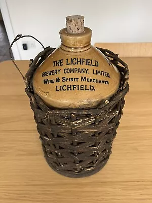 Buy Antique One Gallon Stoneware Flagon From The Lichfield Brewery Co. Ltd. • 35£