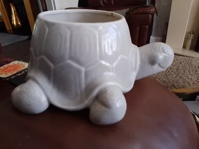 Buy Vintage St Michael Tortoise Planter In Grey Pottery Great Condition • 3.20£