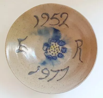 Buy Maureen Wilsker Early Studio Pottery 9½  Bowl 1977 QEII Silver Jubilee Stoneware • 19.99£