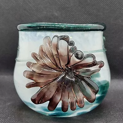 Buy Rare Isle Of Wight Glass Four Seasons Small Vase Winter 3  Stunning Piece  • 45£