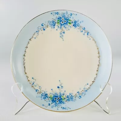 Buy Antique Limoges UC France Handpainted Forget-Me-Nots Gold Gilt Plate • 27.95£