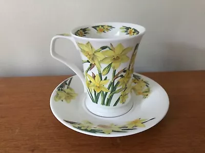 Buy DUNOON Cup And Saucer Flower Of The Month - APRIL - NARCISSUS - BY KATHY PICKLES • 12.50£