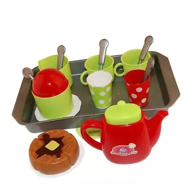 Buy 18 Piece Plastic Tea Set, Pretend Play, Children's Educational Toy, Toddler Gift • 9.52£