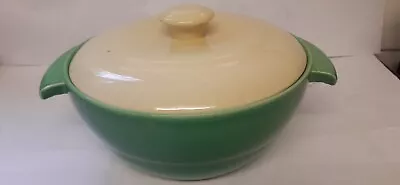 Buy Branksome Super Fine China Cream/Green - Oval Serving Dish With Lid • 19.99£