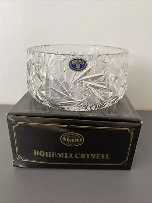 Buy Bohemia  24% Hand Cut Lead Crystal Bowl 10cmsH￼19cns W • 12£