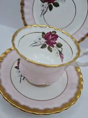 Buy Beautiful Elegant Royal Imperial Bone China Trio Set  Gilded In 22ct Gold • 24.99£