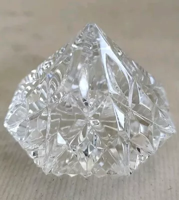 Buy WATERFORD Irish Crystal Glass LISMORE Cut Pattern Diamond Paperweight Signed • 25£