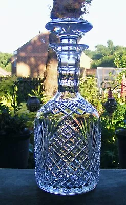 Buy Stuart Crystal 10  Decanter With Stopper.club Shape, Arched Diamonds With Fans • 40£