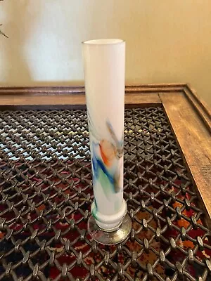 Buy Vintage Retro 1970's Chinese Dalian Glass 'Snowflake' Coloured  Vase • 8.25£