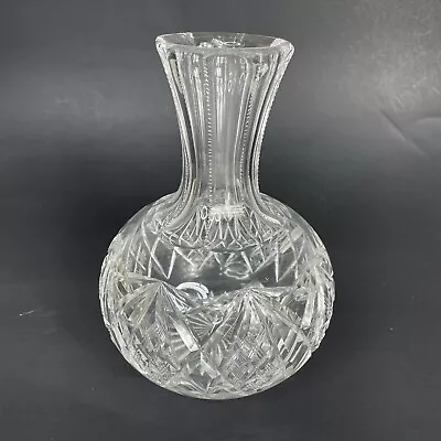 Buy Vintage, Antique American Brilliant Cut Crystal Flower Vase, Heavy Lead Crystal • 55.91£