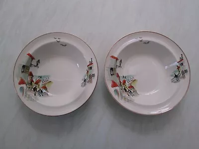 Buy Alfred Meakin Soup Or Dessert Bowls In The Fisherman's Cove Design X 2 • 15£