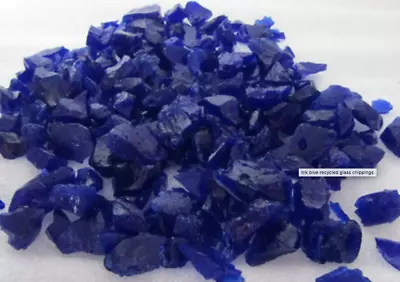 Buy BLUE COLLECTION Quartz Glass Chippings Button Beads Garden Wedding Memorial NEW • 8.99£