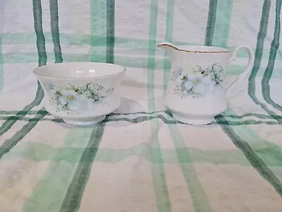 Buy Vintage Royal Stafford Bone China Blossom Time Sugar Bowl & Milk Jug 1/2 Pint • 9.99£