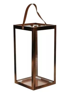 Buy IvyLine XL Copper & Glass Candle Holder Centre Piece - 50% Off 60x25x25cm Sealed • 44.99£