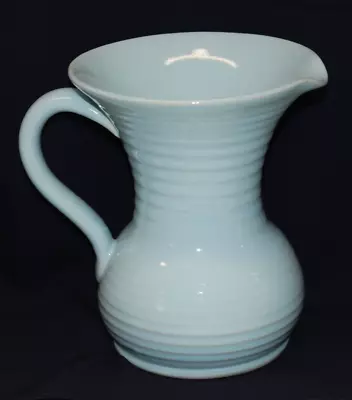 Buy Vintage Lovatt's Powder Blue Ribbed Jug 15cm Tall • 15£