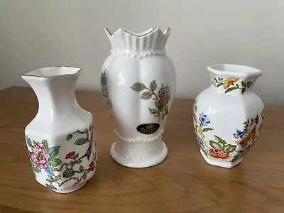Buy Job Lot Vintage Aynsley Vases X 3 • 2.99£