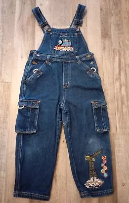 Buy VTG Thomas The Train Bib Overalls Denim Stitched Cranky The Crane Kids Size 5  • 19.38£