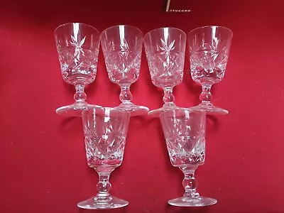 Buy 6  Royal Brierley Crystal Bruce Pattern Glasses • 12.50£