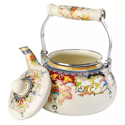 Buy  Enamel Teapot Stove Top Kettle For Gas Hob Unusual Teapots Camping • 28.18£