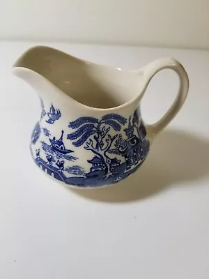 Buy Blue Willow Creamer - English Ironstone Tableware - Genuine Hand Engraving • 11.18£