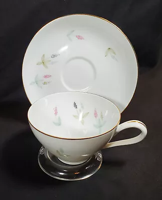 Buy Vintage R KPM Krister Pastel Floral Tea Cup And Saucer Germany • 8.87£