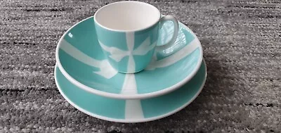 Buy Authentic Discontinued Tiffany & Co. Baby Bow Tie Plate Set Cup, Low Bowl, Plate • 120£