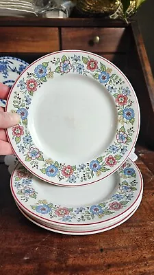 Buy 4x Vintage 1970s, Midwinter 'Lichfield' Floral Pattern Starter Or Dessert Plates • 11£