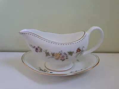 Buy Wedgwood Mirabelle R4537 Gravy Boat  And Drip Plate.  • 11.99£