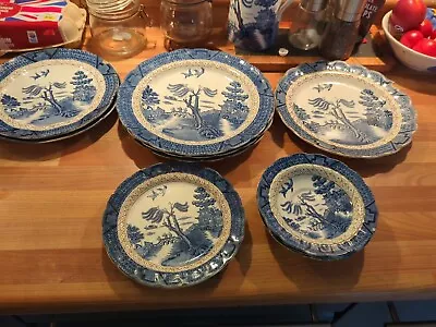 Buy Booths Real Old Willow Plates  Blue Pre 1944. Various Plates Sizes  • 0.99£