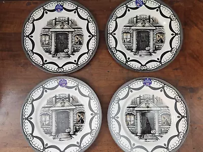 Buy Royal Stafford 1666 HAUNTED HOUSE Coven Witches Ghost Dinner Plates Set Of 4 • 65.23£
