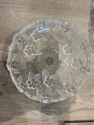 Buy Vintage Carmen Crystal Glass Fruit Bowl And Serving Dish. • 12.99£