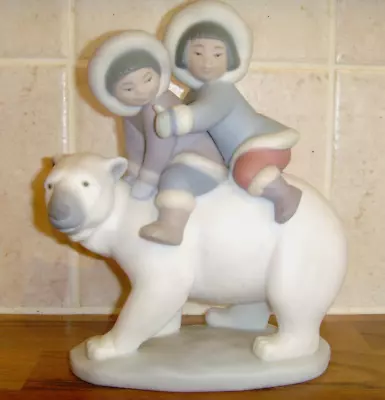 Buy Lladro Eskimo Riders Figurine Model Number 5353 RARE MATTE SATIN FINISH • 59.99£
