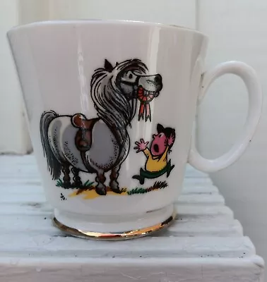 Buy NORMAN THELWELL  Vintage Mug ROYAL GRAFTON Fine Bone China Comedy Horse & Jockey • 12.99£
