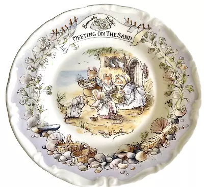 Buy Brambly Hedge Royal Doulton Plate 2001 Meeting On The Sand Tea 16cm 6.25inch • 52£