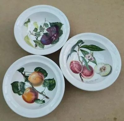 Buy 3 X Portmeirion Pomona The Goddess Of Fruit, Dessert - Starter Dish Bowl D17cm • 19.95£