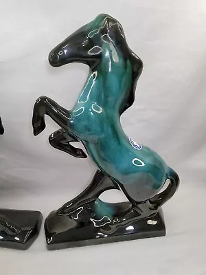 Buy Vintage Blue Mountain Arts Pottery Rearing Horse About 12  - READ • 23.33£