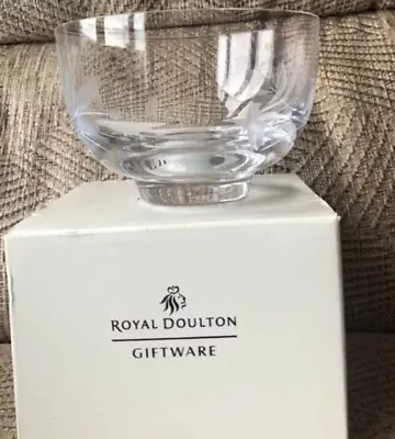 Buy Royal Doulton Giftware Exotic Flower Cut Glass Bowl In Original Box • 15£