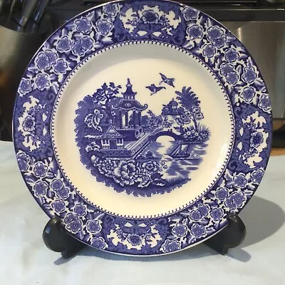 Buy Olde Alton Ware Blue Willow Pattern Plate 9 Inches • 5.99£