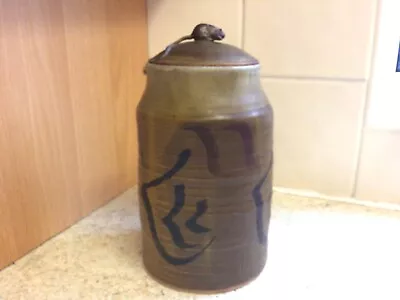Buy Vintage Stoneware Jar, Studio Pottery, Rat Jar, Maker Mark L. D. • 11.99£