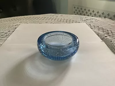 Buy WHITEFRIARS Controlled Bubble Bowl Sapphire Blue  • 10£