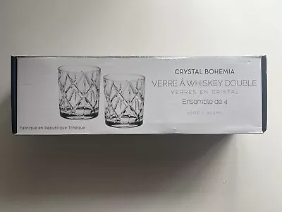 Buy Set Of Four Bohemia Crystal Verre A Whiskey Double Tumblers • 11.99£