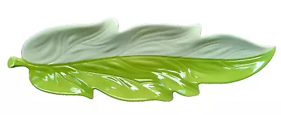 Buy CARLTON WARE Handpainted Large Two-Tone Leaf Serving Platter Dish VINTAGE RARE • 21.99£