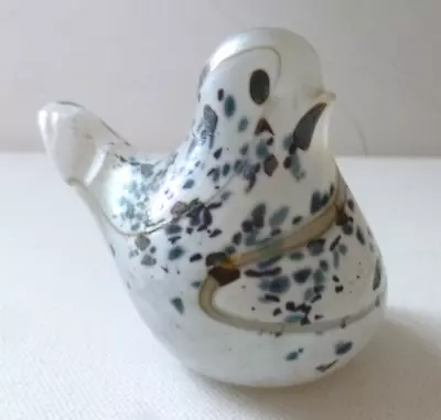 Buy MTARFA GLASS Bird FIGURINE SIGNED ART GLASS Speckled Design • 10.99£